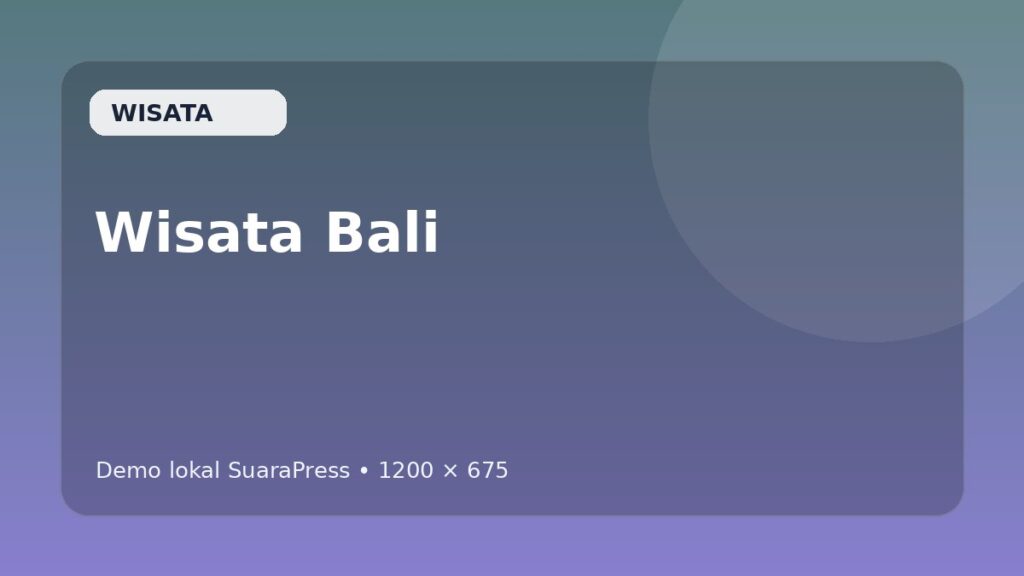 Sustainable Tourism in Bali: Balancing Preservation and Growth