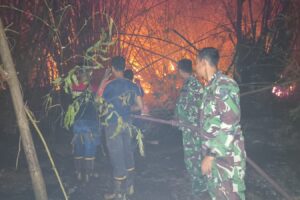 Lautan Api di Kamuning Berhasil Ditaklukkan Tim Gabungan