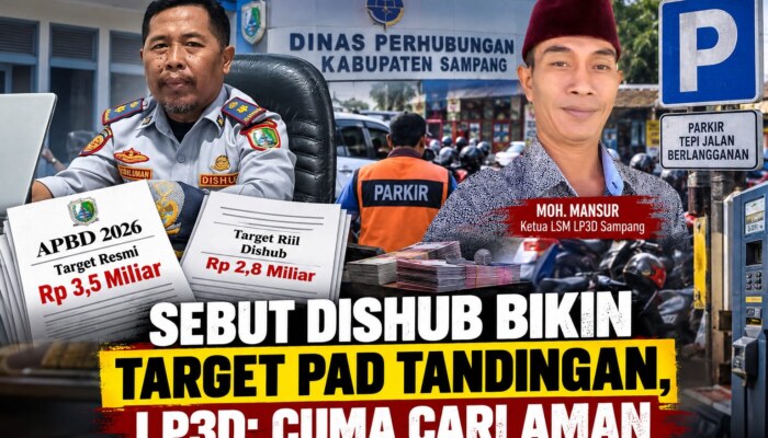 Sebut Dishub Bikin Target PAD Tandingan, LP3D: Cuma Cari Aman