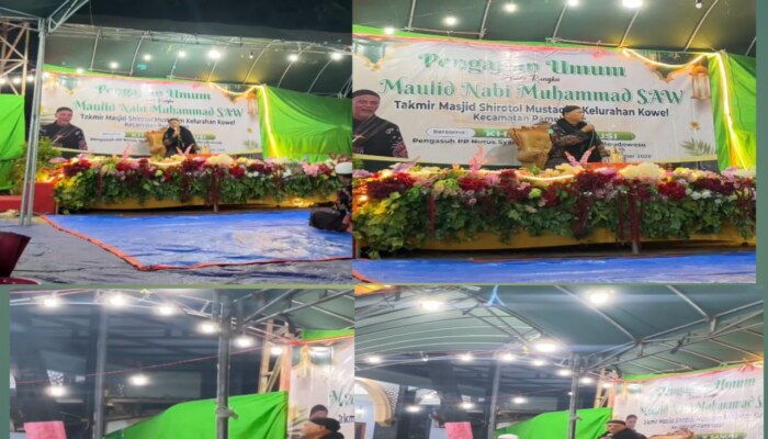 Pengajian Umum di Masjid Shirotol Mustaqim Kowel, KH. Malik Sanusi Hadir Sampaikan Tausiyah