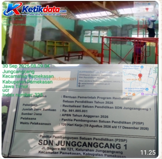 PROYEK JALAN TERUS, KLARIFIKASI MANDEK? SDN JUNGCANGCANG 1 DIKEJAR PERTANYAAN