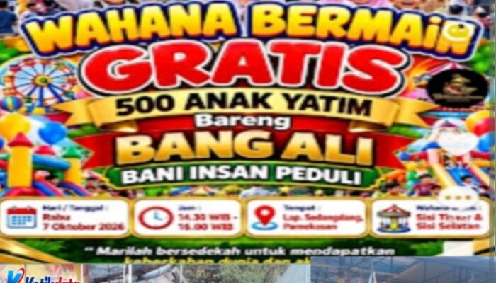 Senyum Mereka, Kebahagiaan Kita: 500 Anak Yatim Dapat Bantuan dan Wahana Gratis
