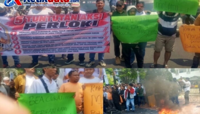 Perloki Menggugat! Ribuan Pedagang Rokok Lokal Tagih Janji Gubernur Jatim